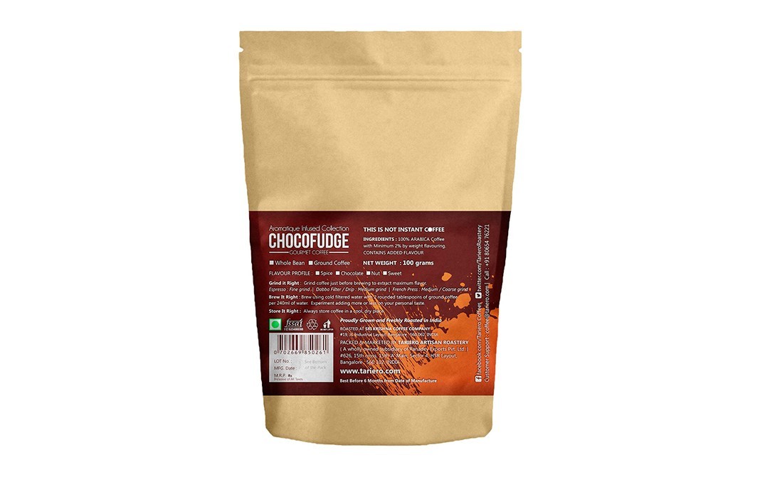 Tariero Artisan Roastery Chocofudge Gourmet Coffee   Pack  100 grams